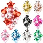 Heart Star Foil Helium Balloons Confetti Globos Birthday Wedding Valentine Decoration Baby Shower Party Supplies Adult Kid Gifts