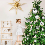 Mirrored Disco Ball Ornaments with String Mini Glass Balls xmas tree Hanging for Wedding Disco Party New Years Home Decorations