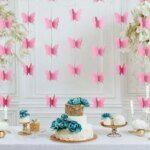 30PCS 3M Butterfly Paper Garlands Banner Butterfly Flower Hanging For Wedding Birthday Party Home Decor