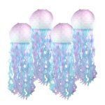 Mermaid Jellyfish Paper Lantern DIY Hanging Little Mermaid Theme Under The Sea Wedding Birthday Party Decoration Supplies