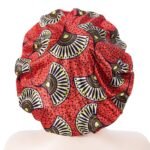 African Silk Print Bonnet Double lined-She's A Fans